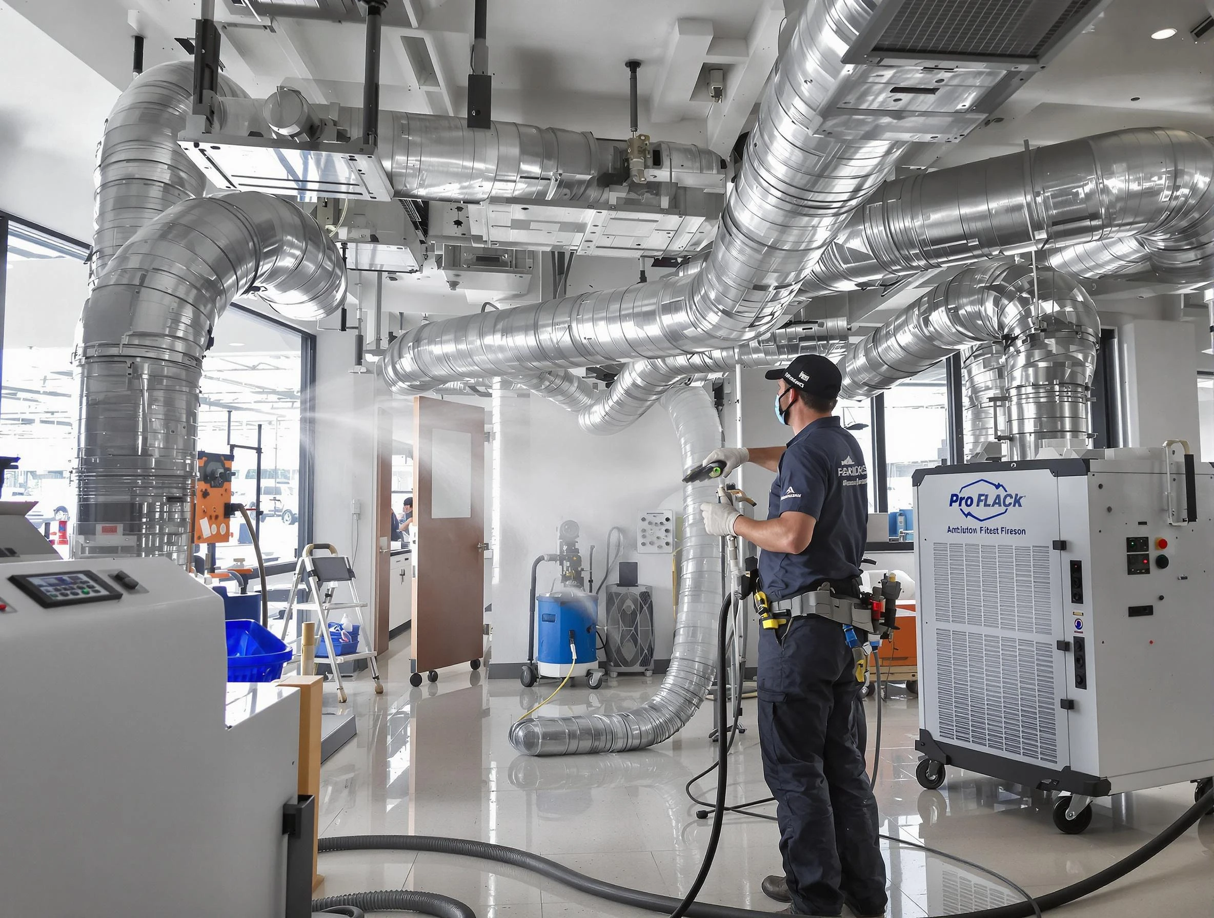 Negative Pressure Air Duct Cleaning in Midway