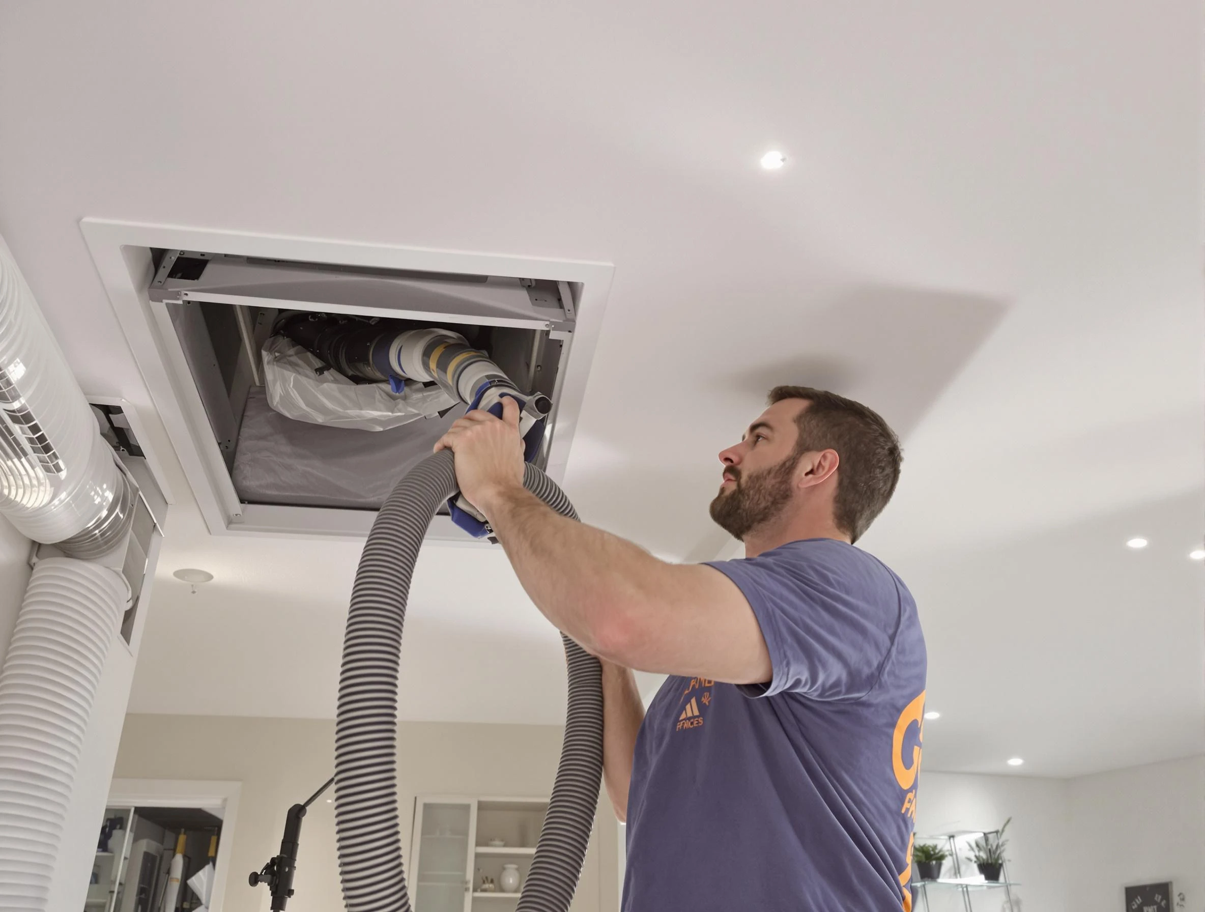 Precision indoor duct cleaning by Midway Air Duct Cleaning in Midway